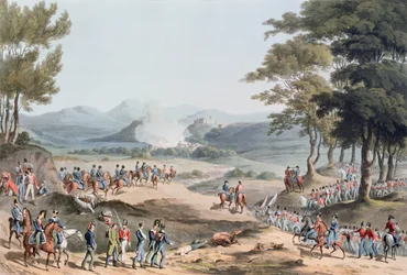 Le village de Pombal, gravé par C. Turner, 11 mars 1811